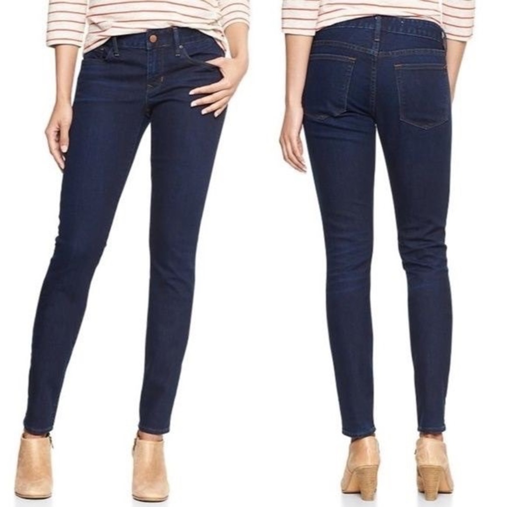 Gap always skinny dark indigo jeans